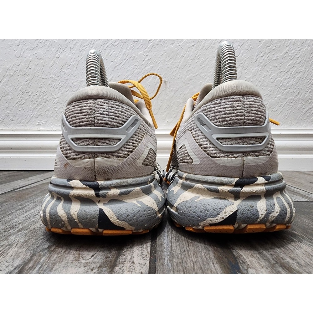 Brooks Ghost 15 Women's Size 7 Running Blanc Gray Sunflower Sneakers - Picture 3 of 7